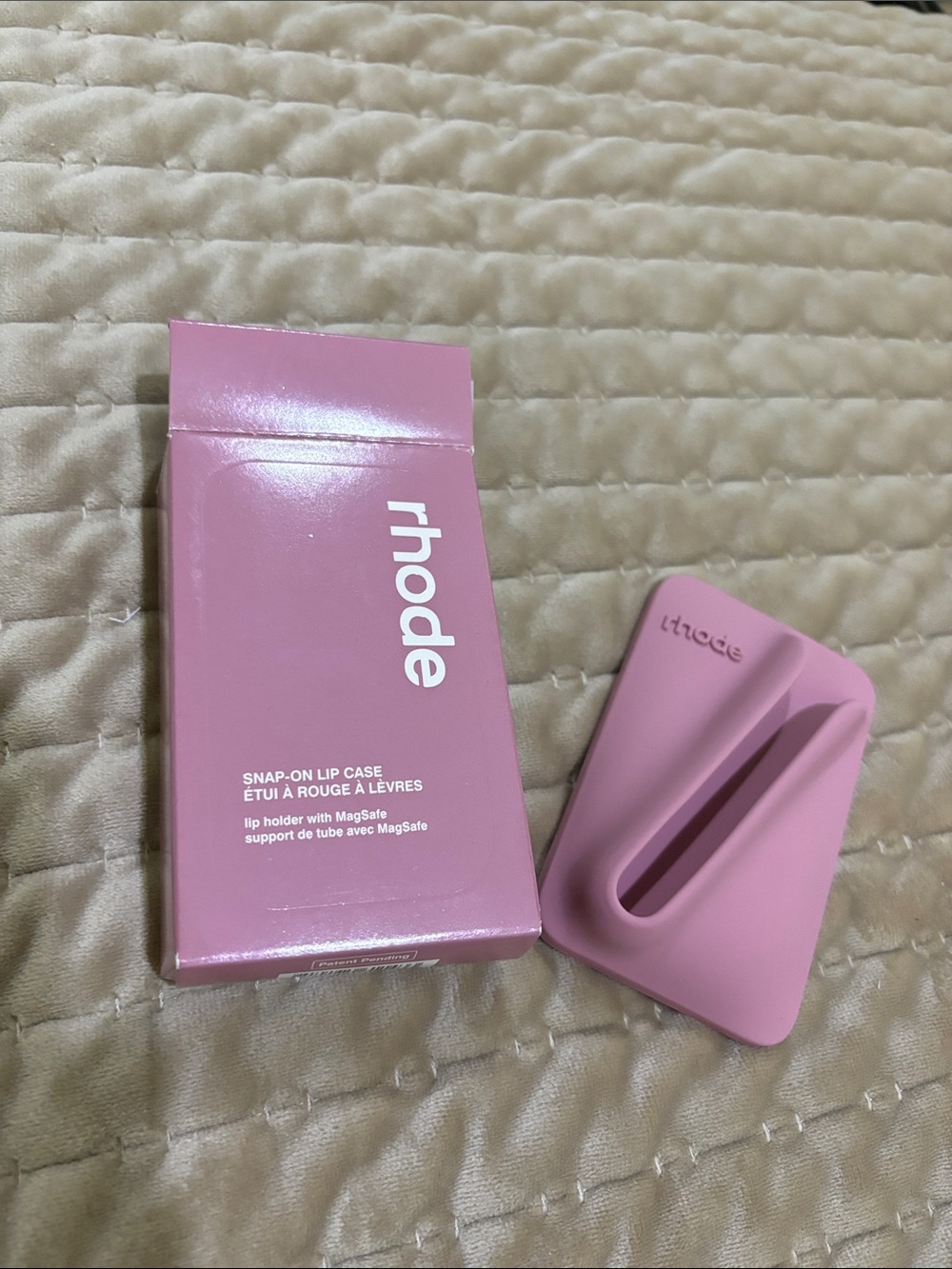 RHODE Pink Snap-On Lip Holder with MagSafe